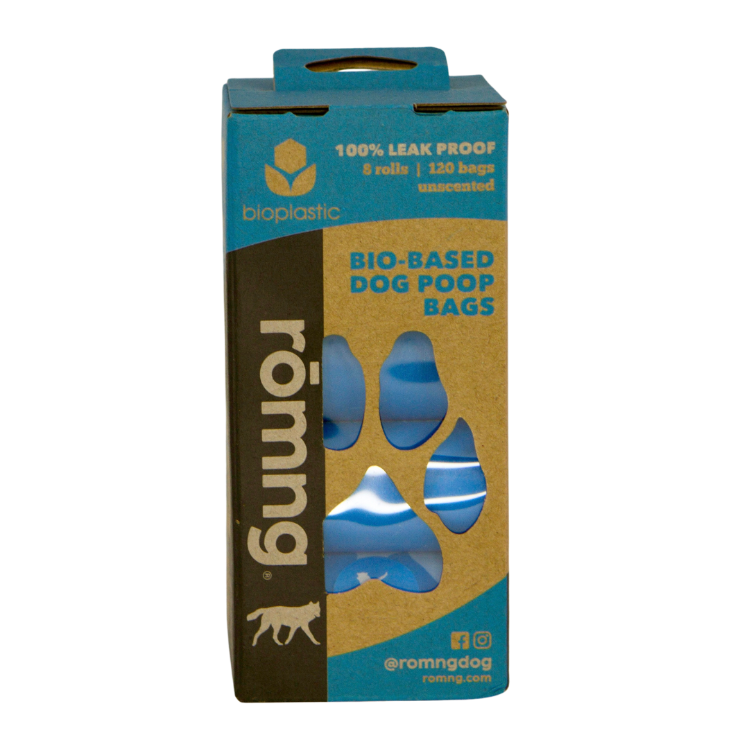 Bio-based Dog Poop Bags with Bamboo Dispenser