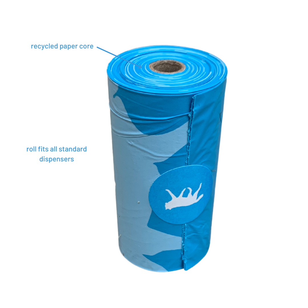 Bio-based Dog Poop Bags with Bamboo Dispenser
