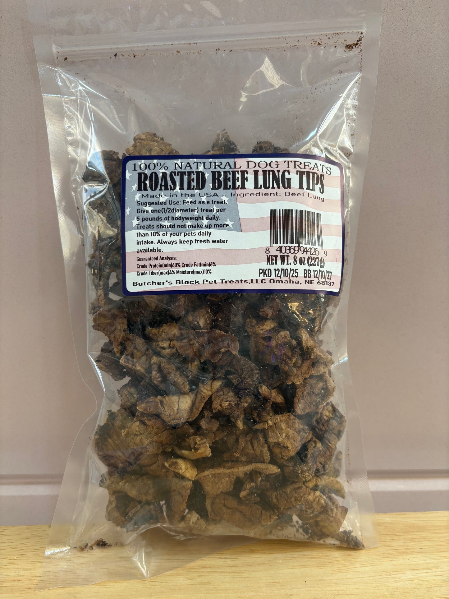 Beef Lung Tips 8oz