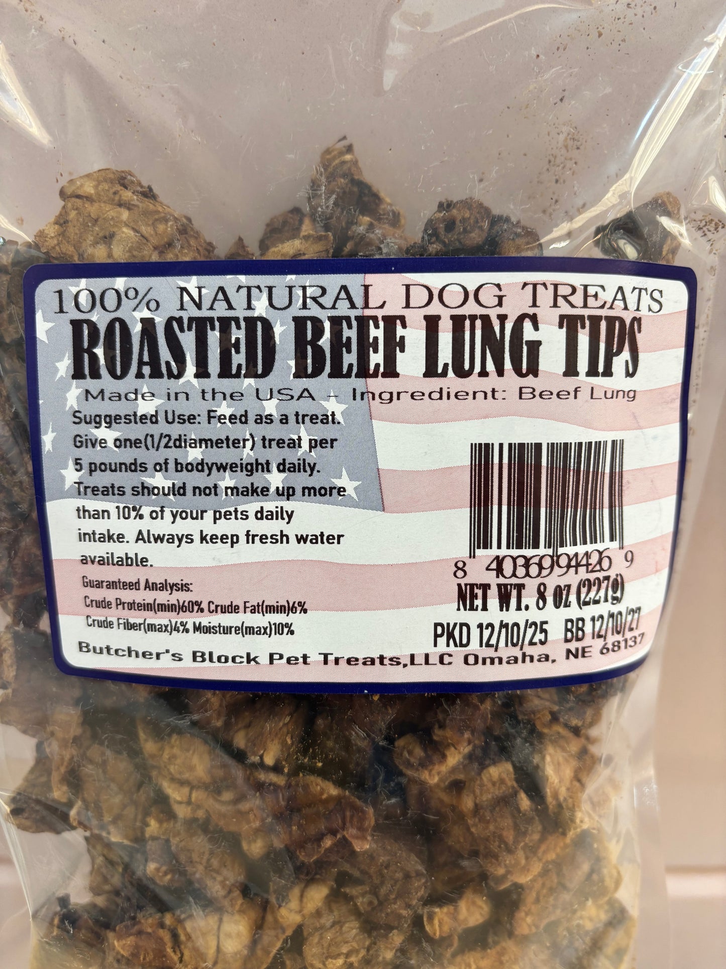 Beef Lung Tips 8oz