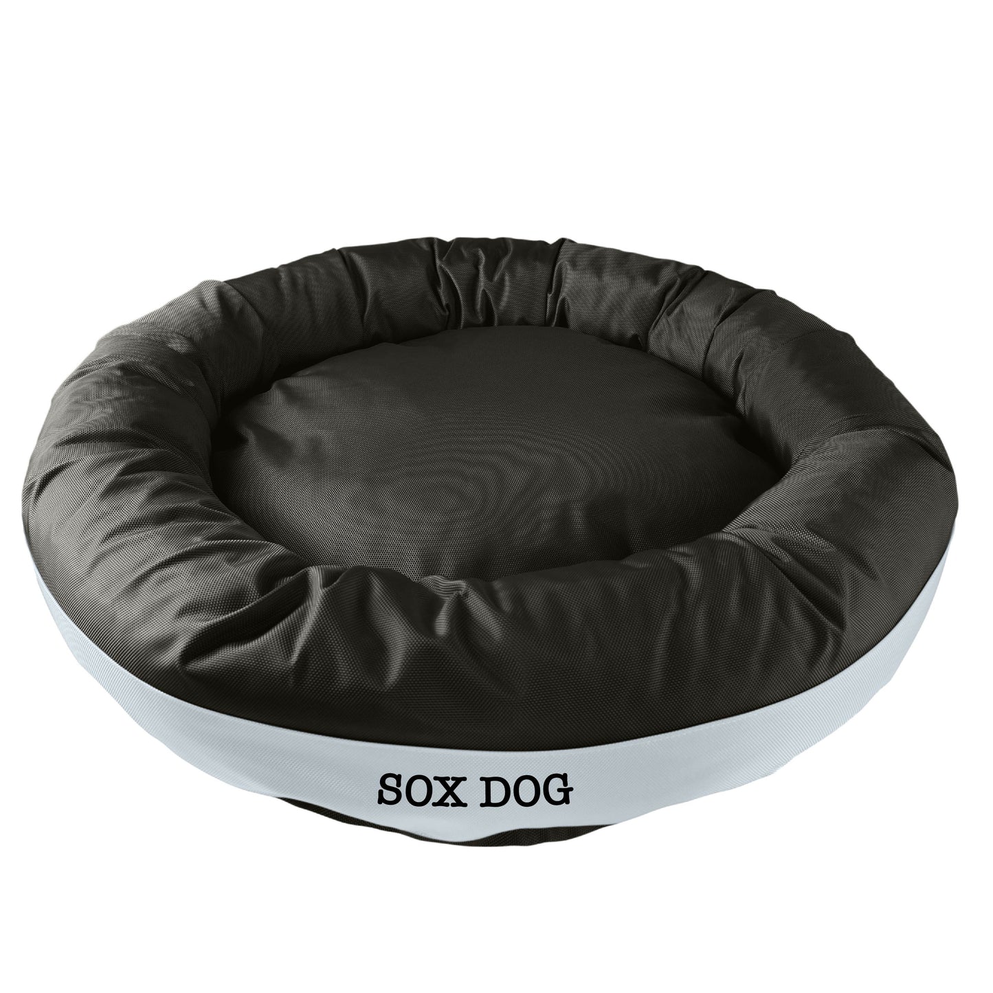 Dog Bed Round Bolster Armor Baseball